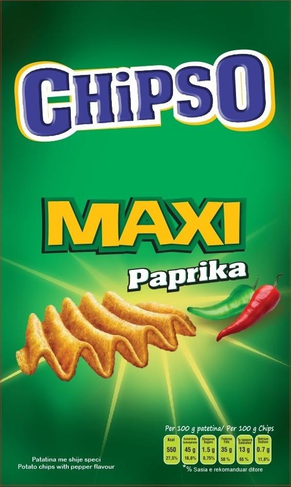 Paraqitja e markës CHIPSO MAXI PAPRIKA