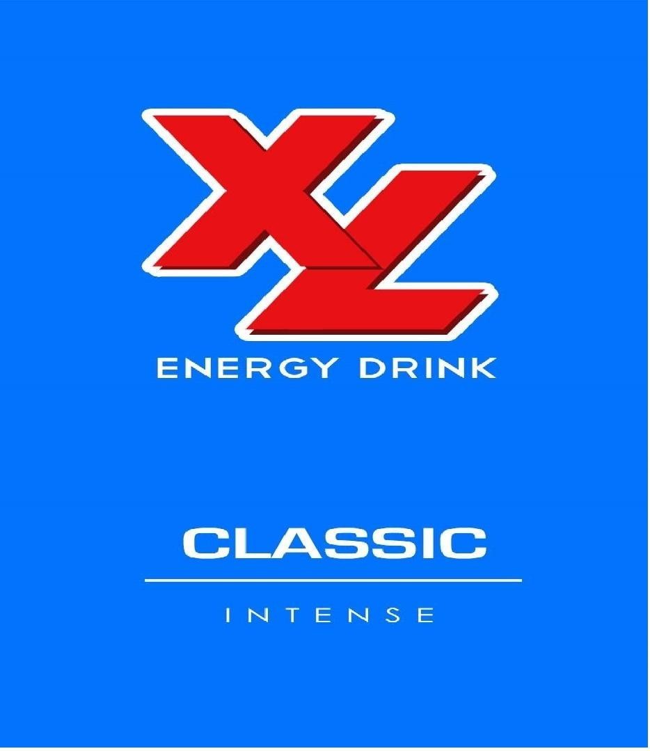 Die Wiedergabe der Marke XL ENERGY DRINK