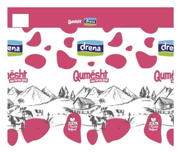 Die Wiedergabe der Marke Qumësht Dreni