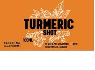 Paraqitja e markës TURMERIC SHOT