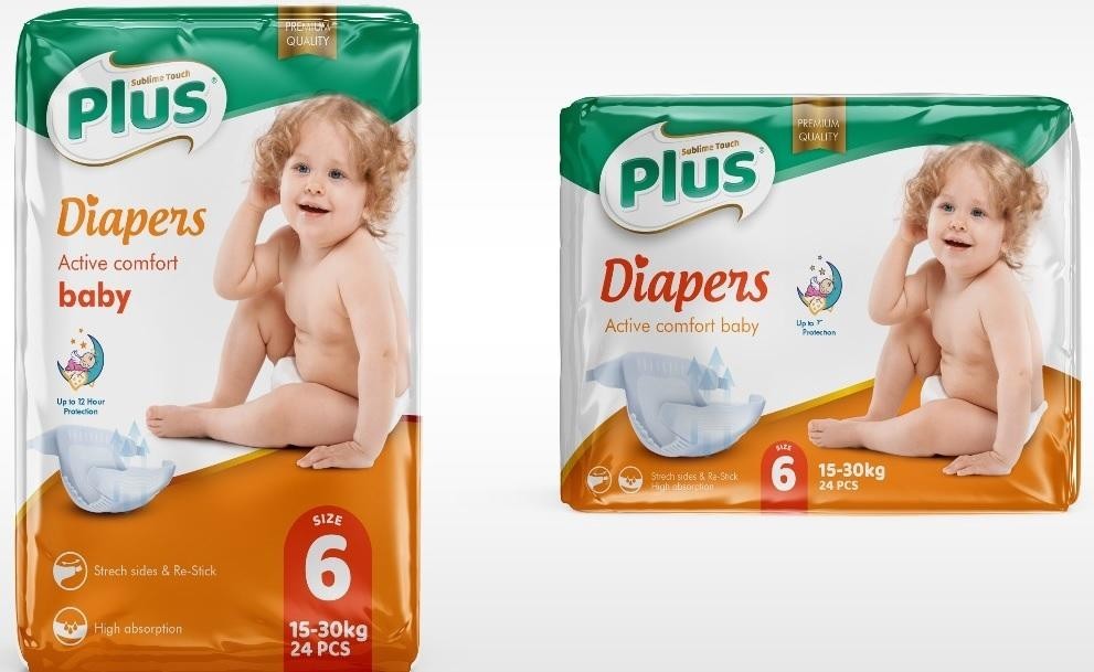 Paraqitja e markës PLUS DIAPERS