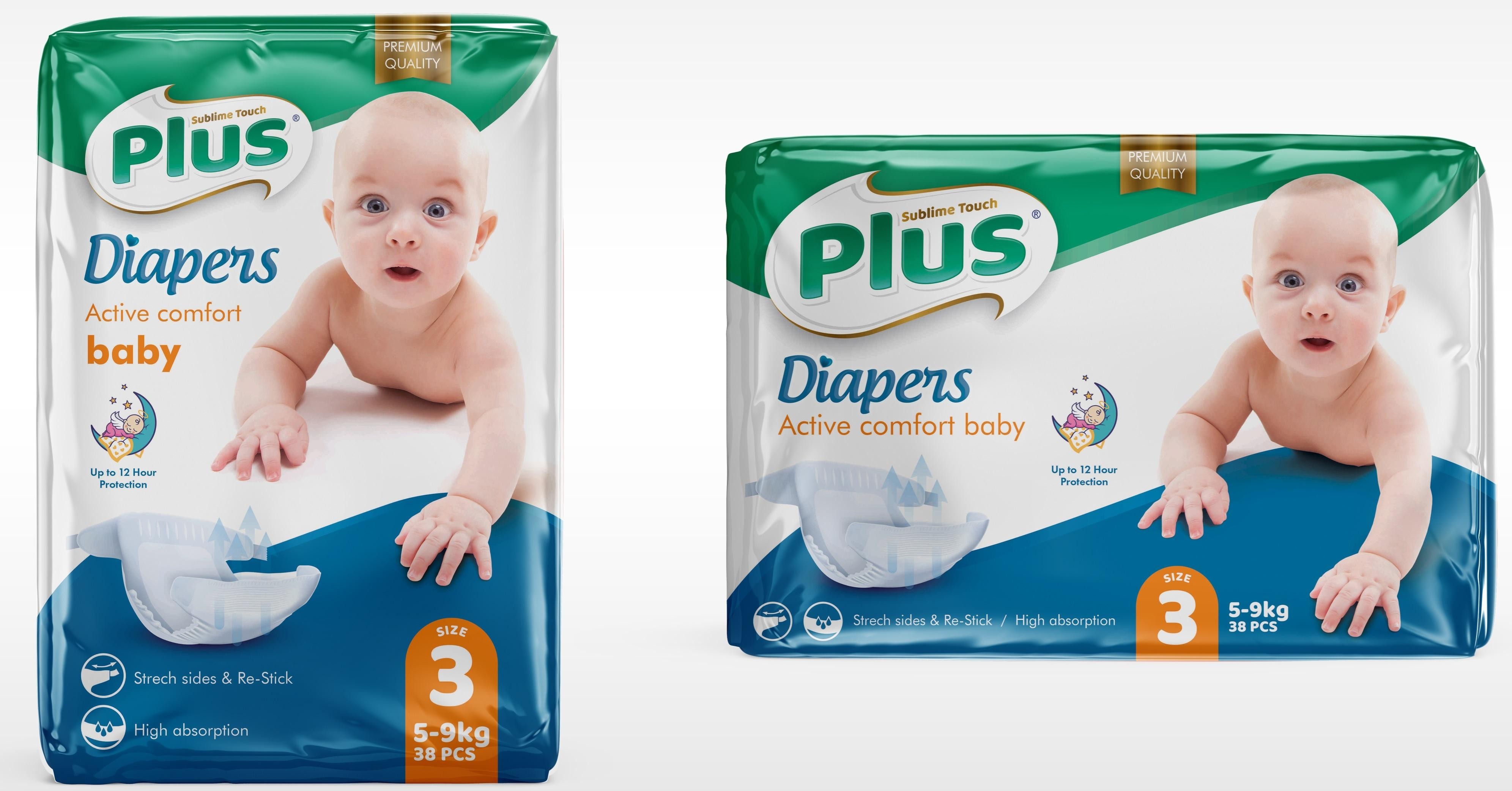 Paraqitja e markës PLUS DIAPERS