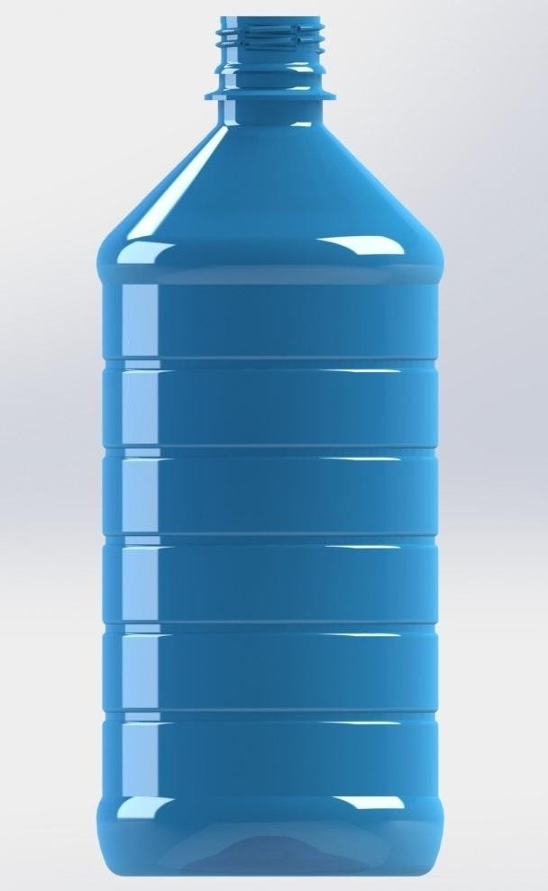Paraqitja e markës SHISHE 3D me pes vija