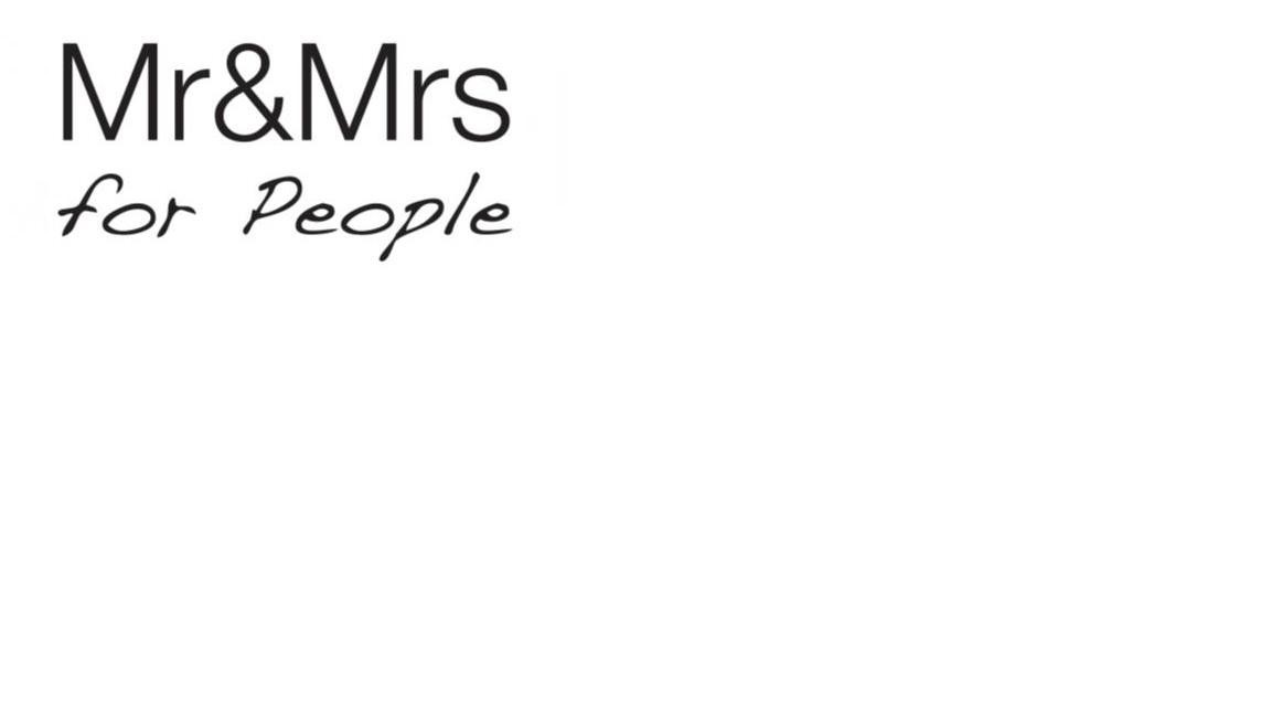 Paraqitja e markës Mr&Mrs for people