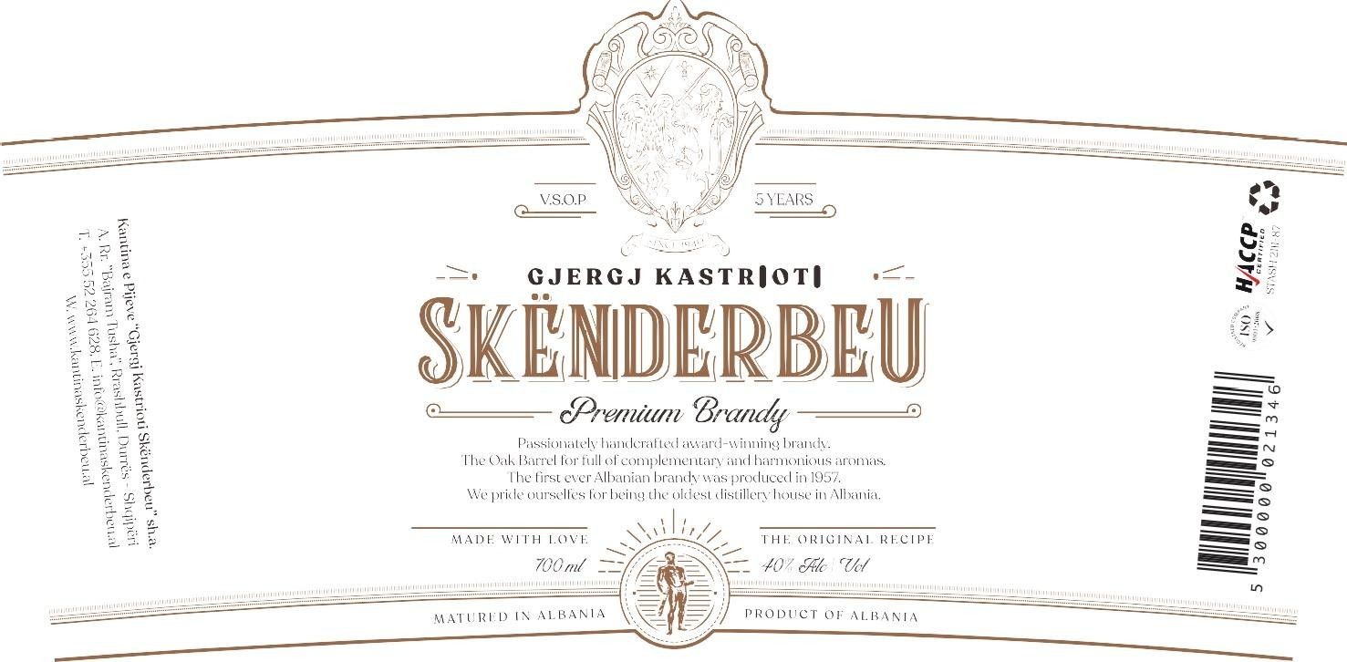 La riproduzione del marchio skenderbeu