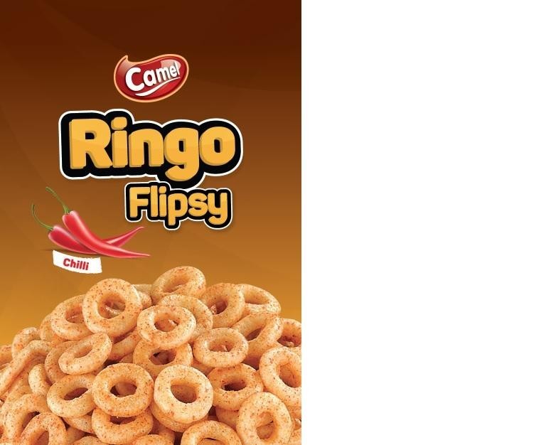 La riproduzione del marchio RINGO FLIPS CHILI