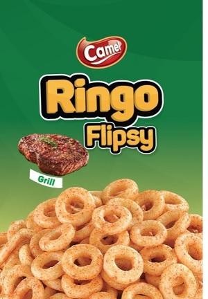 La riproduzione del marchio RINGO FLIPS GRILL