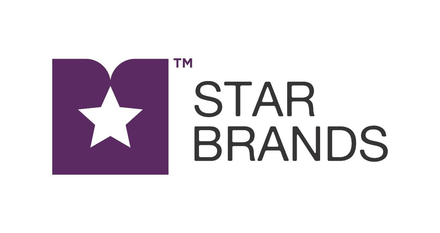 Die Wiedergabe der Marke STAR BRANDS