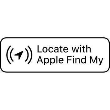 Paraqitja e markës Locate with Apple Find My