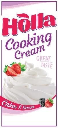 Paraqitja e markës HOLLA COOKING CREAM