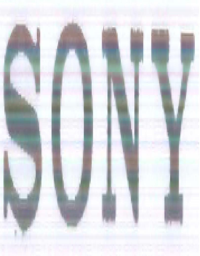 The representation of the trademark SONY