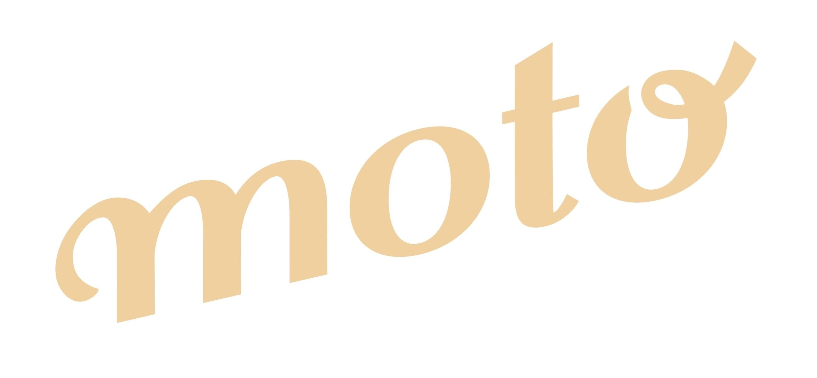 The representation of the trademark moto