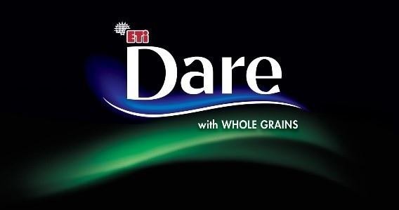 The representation of the trademark ETI DARE WITH WHOLE GRAINS