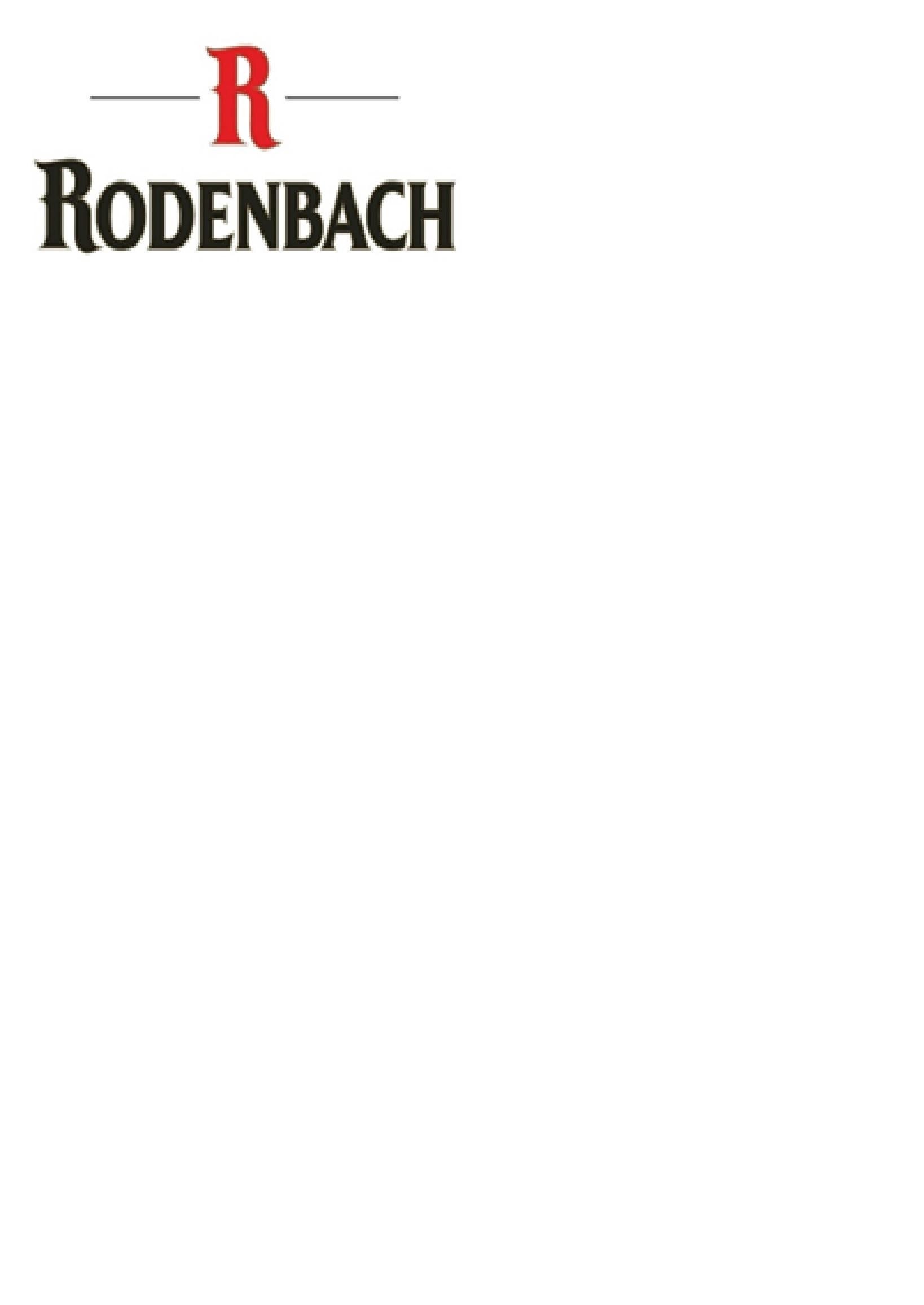 The representation of the trademark RODENBACH