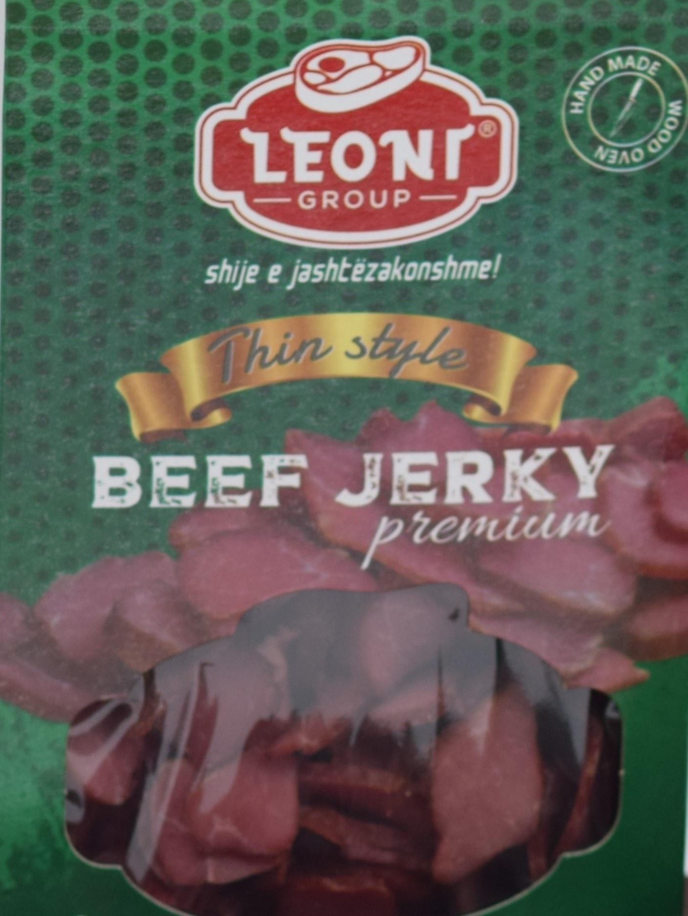 Paraqitja e markës leoni beef jerky