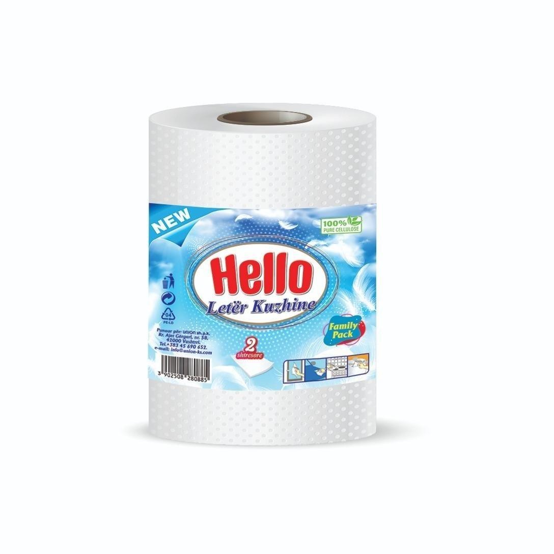 Paraqitja e markës hello leter kuzhine