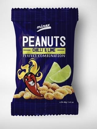 Paraqitja e markës PEANUTS CHILLI&LIME