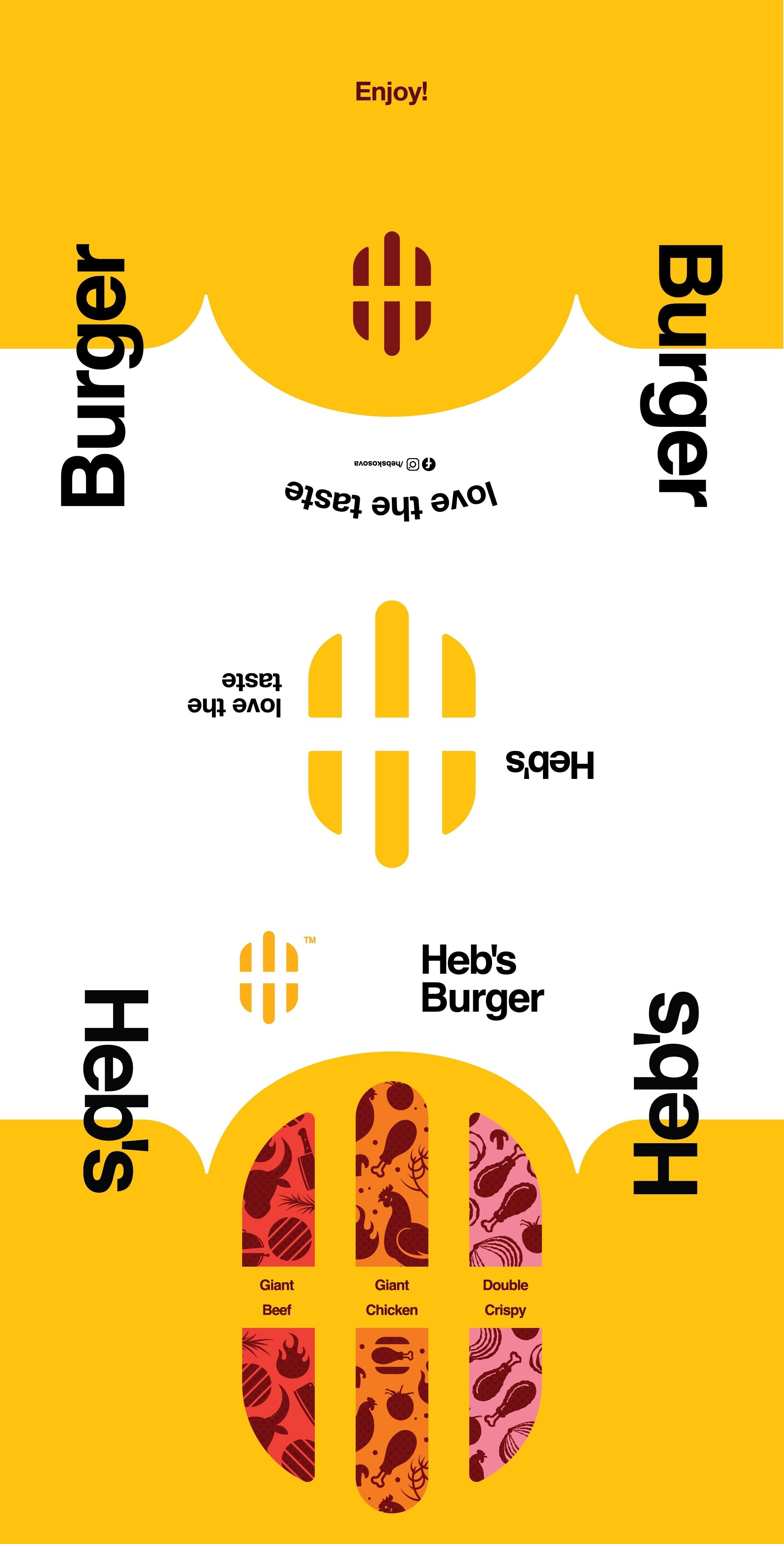 Paraqitja e markës hebs burger