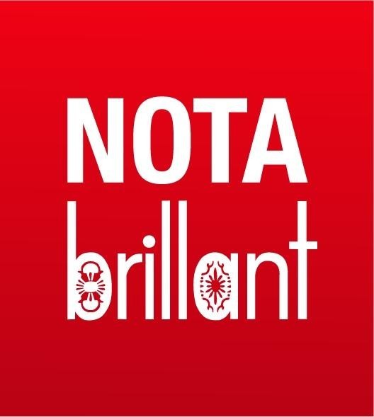 La reproduction de la marque NOTA brillant
