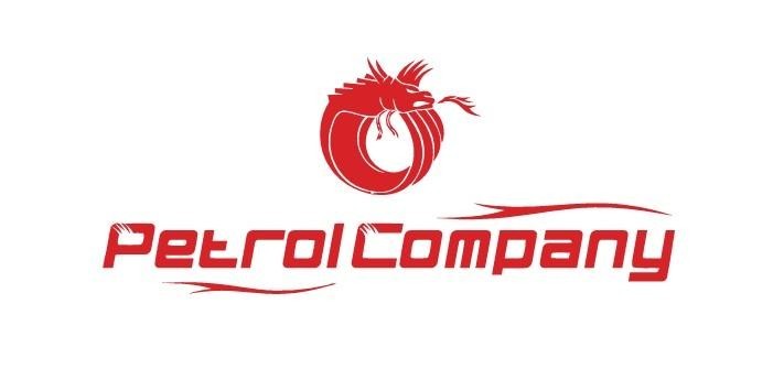 Die Wiedergabe der Marke petrol company