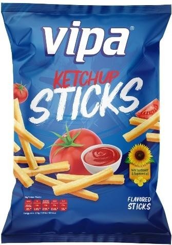 Paraqitja e markës vipa ketchup sticks
