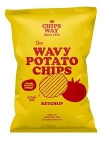 Paraqitja e markës WAVY POTATO CHIPS KETCHUP