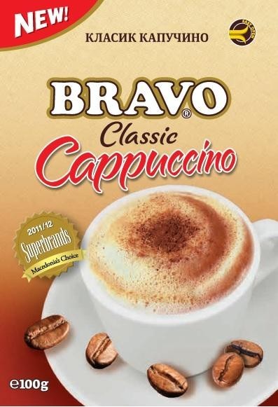 Paraqitja e markës BRAVO classic Cappuccino