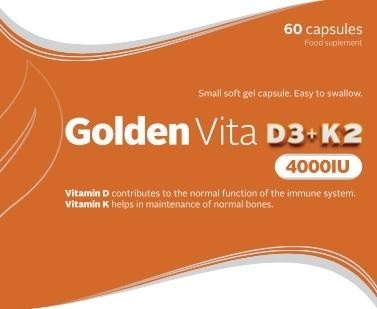 Paraqitja e markës Golden Vita D3+K2