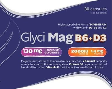 Paraqitja e markës Glyci Mag B6+D3