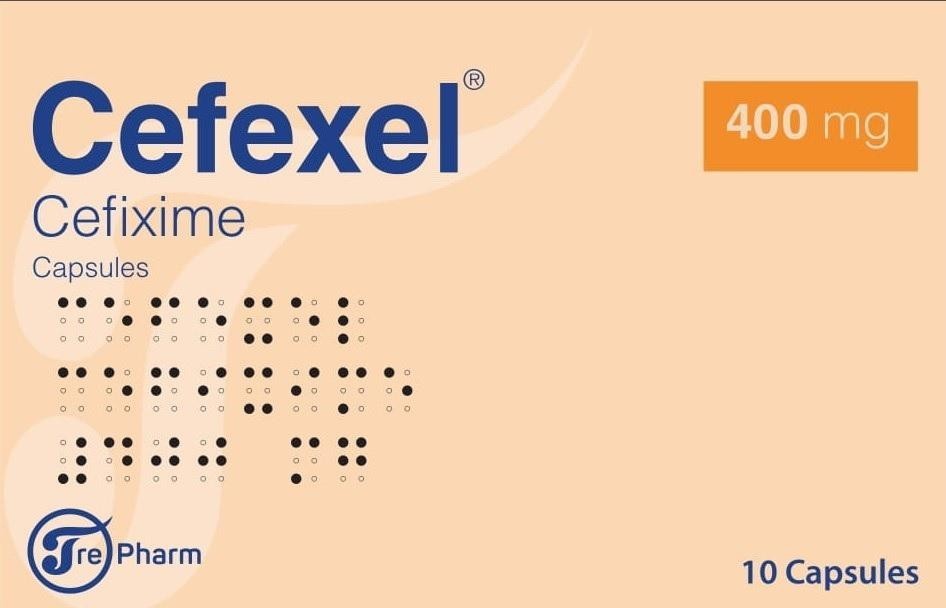 Paraqitja e markës Cefexel Cefixime 400mg