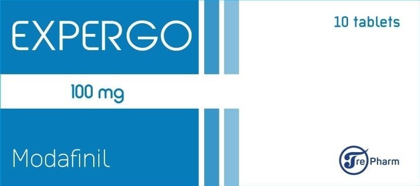 Paraqitja e markës EXPERGO Modafinil 100mg