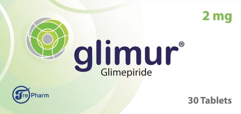 Paraqitja e markës glimur Glimepiride 2mg