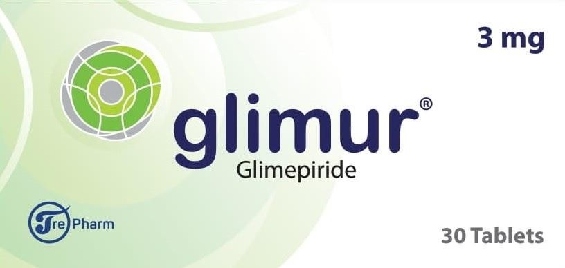 Paraqitja e markës glimur Glimepiride 3mg