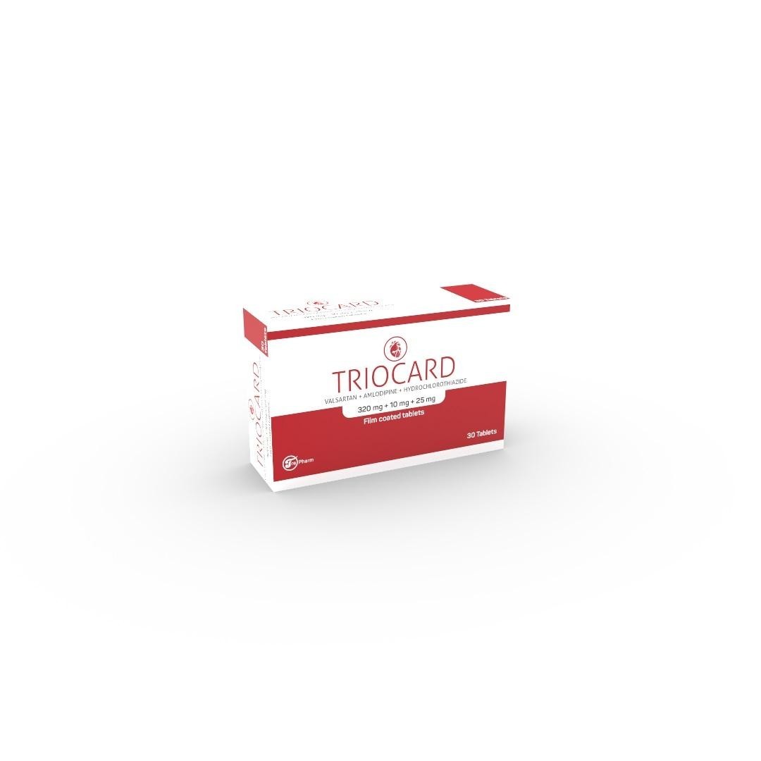 Paraqitja e markës TRIOCARD 320mg+10mg+25mg