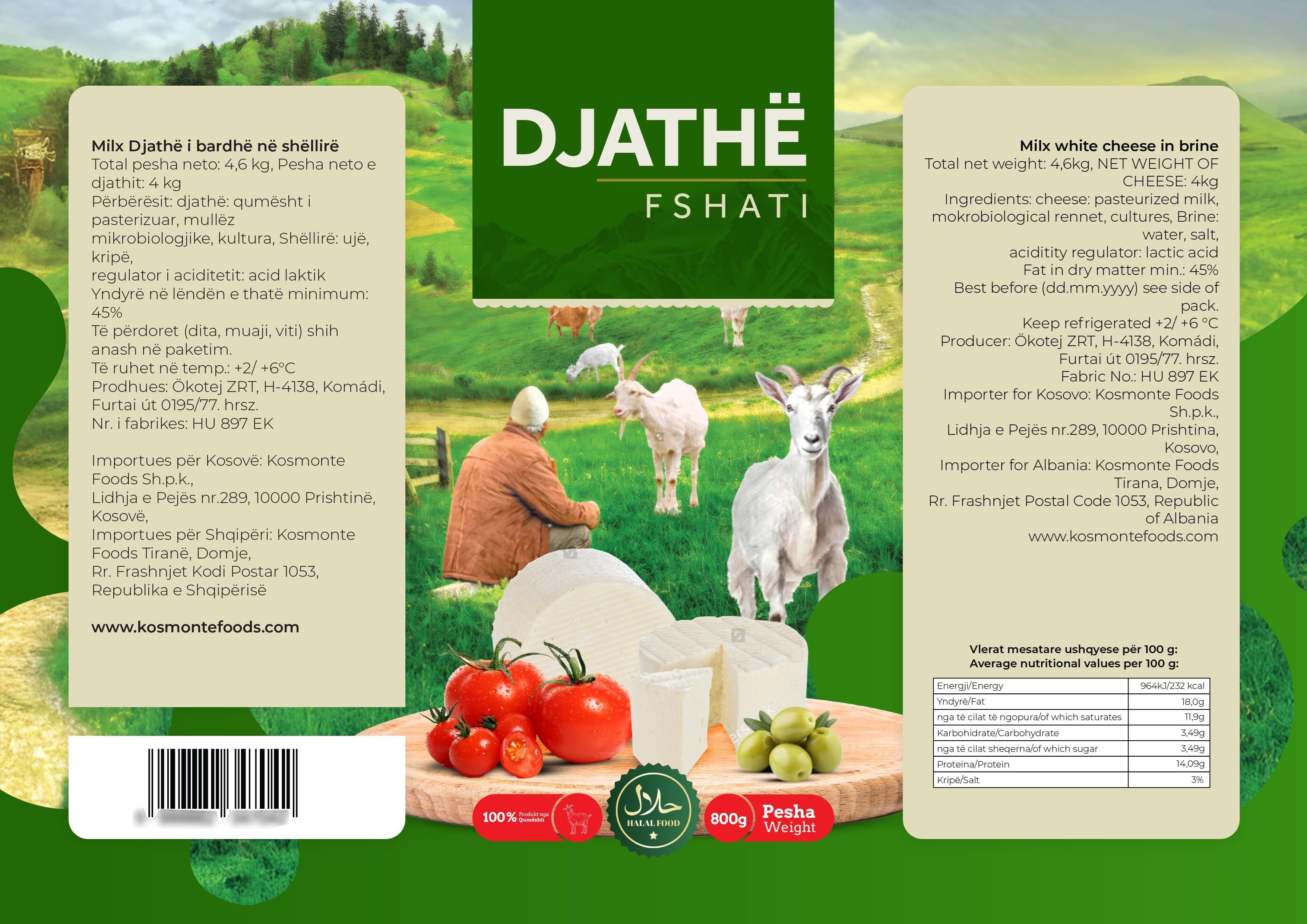 Paraqitja e markës DJATHE FSHATI