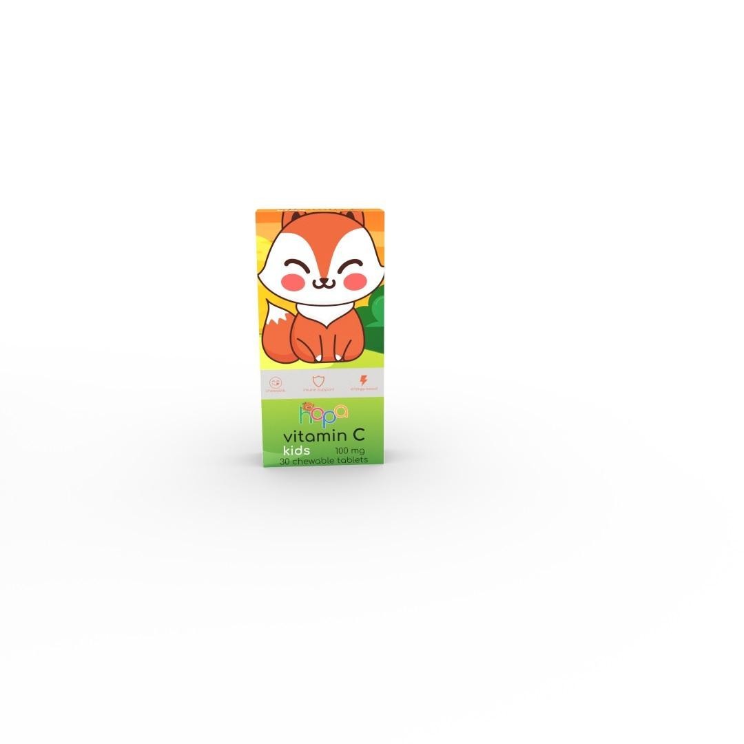 The representation of the trademark HOPA VITAMIN C 100mg