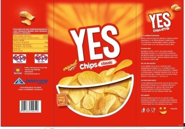Paraqitja e markës YES chips
