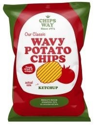 Paraqitja e markës WAVY POTATO CHIPS KETCHUP