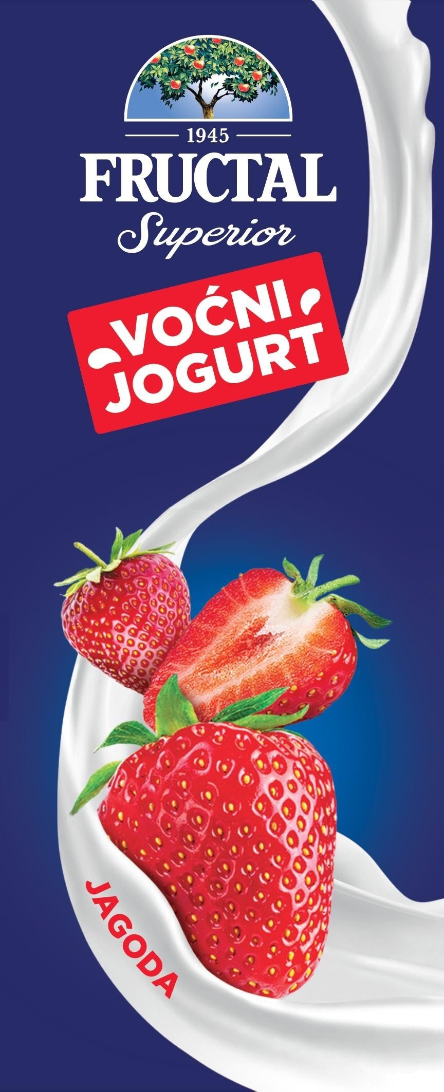 Die Wiedergabe der Marke FRUCTAL VOCNI JOGURT JAGODA