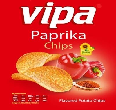 The representation of the trademark vipa paprika chips