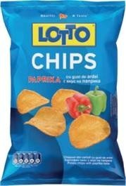 The representation of the trademark LOTTO CHIPS PAPRIKA