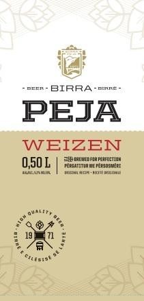 Paraqitja e markës BIRRA PEJA WEIZEN