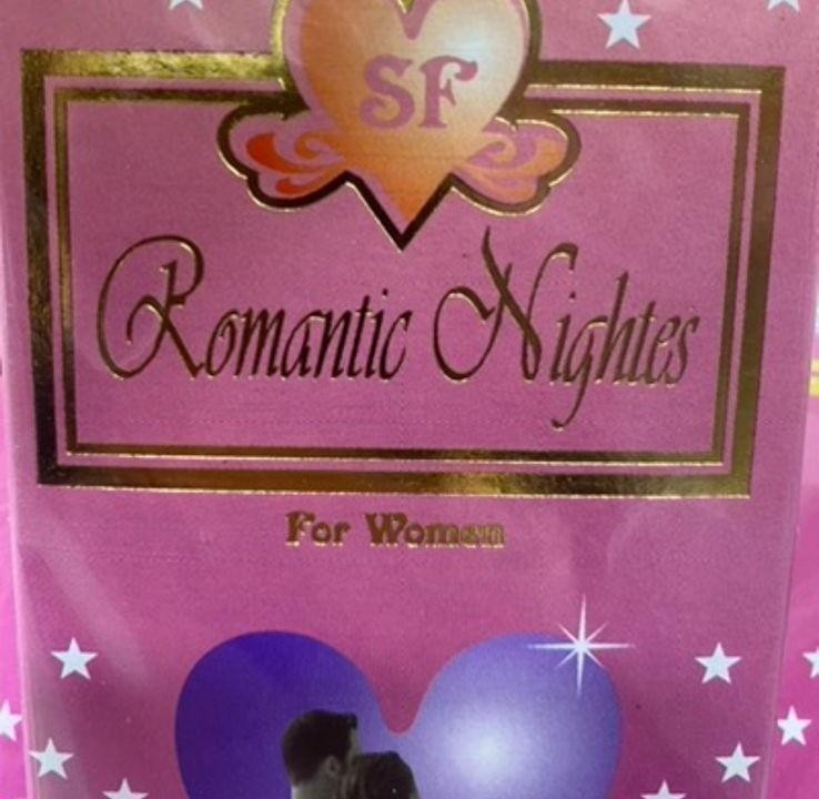 Die Wiedergabe der Marke Romantic Nightes
