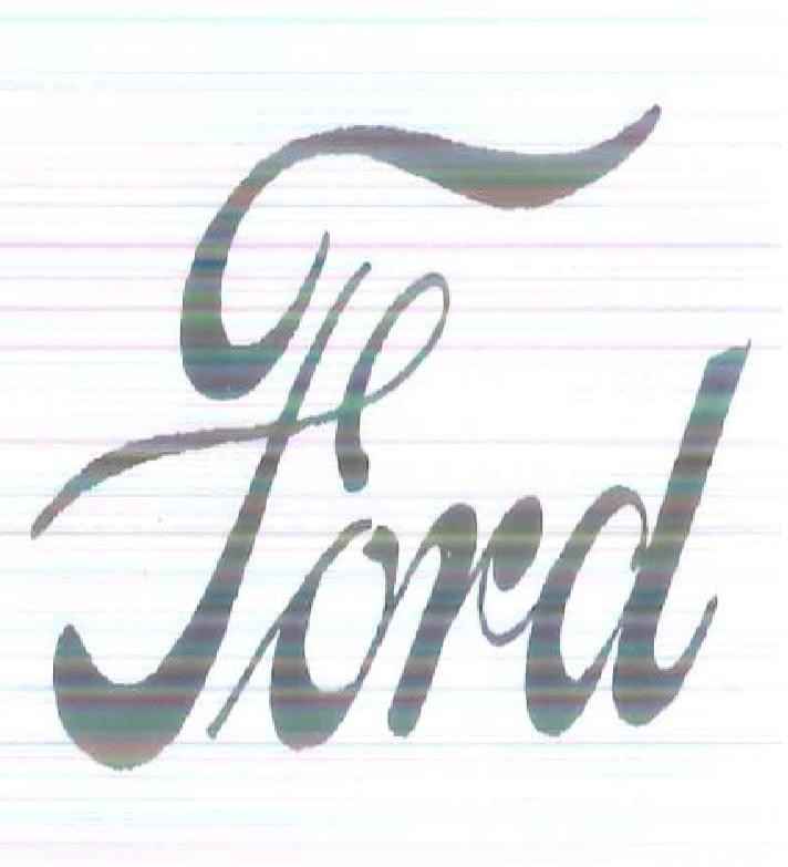 Paraqitja e markës FORD IN SCRIPT