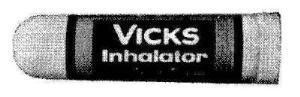 The representation of the trademark VICKS INHALATOR