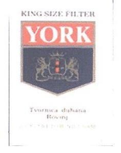 La riproduzione del marchio YORK