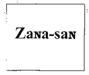 Paraqitja e markës ZANA-SAN