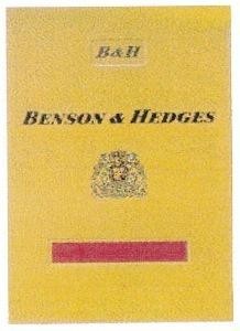 Paraqitja e markës BENSON & HEDGES SPECIAL FILTER