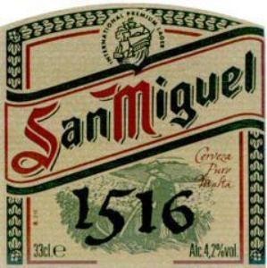 The representation of the trademark SAN MIGUEL 1516
