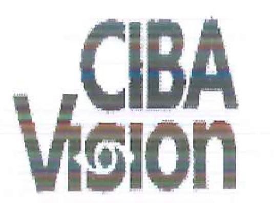La riproduzione del marchio CIBA VISION